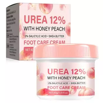 Pach Мощный уход за потрескавшимися пятками и ступнями с 45% мочевины увлажняющий и восстанавливающий крем для ног 40 г розовый