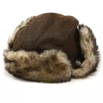 Pacific Flight Cap Trapper Military Cold Protection L Коричневый [Dorfman Co.] Осень/Зима (приблизительно. 58см) коричневый