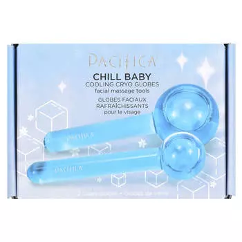 Pacifica, Chill Baby, охлаждающий криоглобус, 2 стеклянных шара
