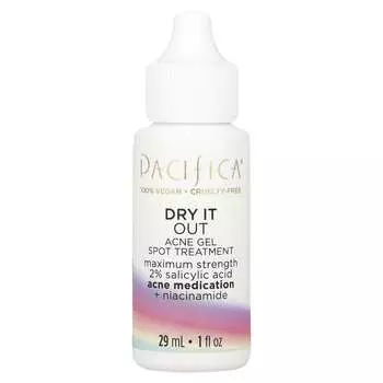 Pacifica, Dry It Out, точечный гель для лечения акне, максимальная эффективность, 1 жидкая унция (29 мл)