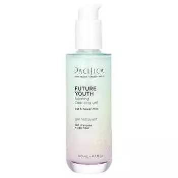 Pacifica, Future Youth, пенящийся очищающий гель, овес и цветочное молочко, 4,7 жидких унций (140 мл)