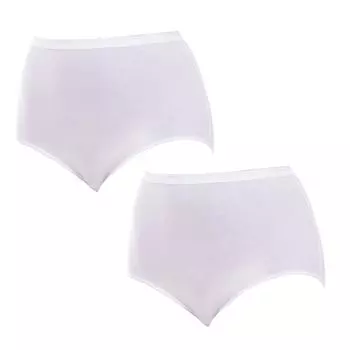Трусики-компрессор Pack-2 Organic Bio Maxi P0AZL женщина L белый