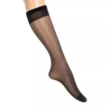 Pack-2 Прозрачные высокие носки 2442 женщины TU чёрный