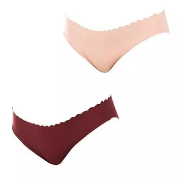 Pack-2 Трусики-невидимки с подходящей внутренней подкладкой D04NR, женский сдержанный и удобный дизайн под одеждой L разноцветный