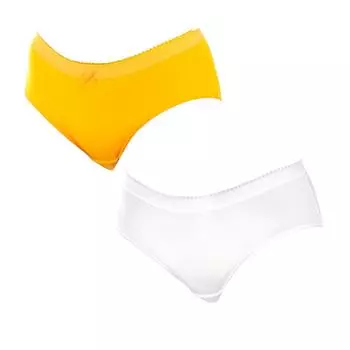 Pack-2 Женские трусики из эластичной и дышащей ткани D05DN S разноцветный