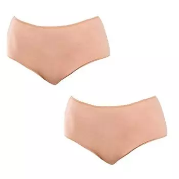 Pack-2 Женские трусы из микрофибры Q-EN906 XXL бежевый