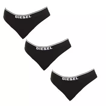 Pack-3 Стринги из дышащей ткани 00SE0K-0EAUF женские L чёрный