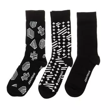 Упаковка из 3 пар носков длиной до икры JF3LSMC03-STANDART для мужчин TU чёрный