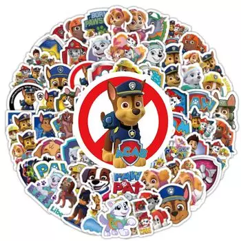Pack of 100 Paw Patrol Paw Patrol the Movie Sticker Collection Sticker Set Anime Manga Sticker Cute Notebook Sticker Sticker Waterproof PVC Sticker
