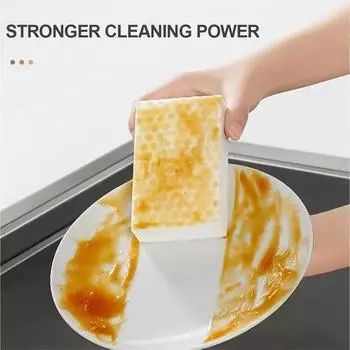 Pack of 10 Dirt Eraser Sponge Multifunctional Premium Melamine Sponge Reusable 2 X Plus Strength for Kitchen Bathroom Wall