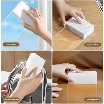 Pack of 10 Dirt Eraser Sponge Multifunctional Premium Melamine Sponge Reusable 2 X Plus Strength for Kitchen Bathroom Wall