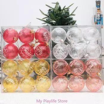 Pack of 10 Unique Transparent Christmas Tree Pendant Ornament Home Decoration Other