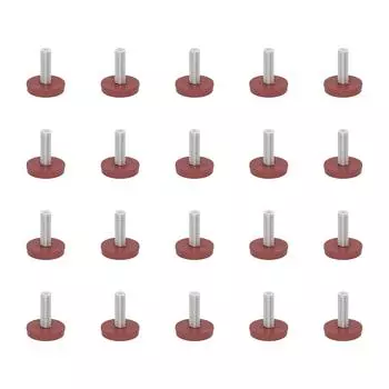 Pack Of 20 Adjustable Height Durable Non Slip Protector Noise Reducing Furniture Leveling Pad for Hardwood Tile Concrete L