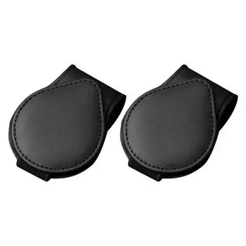 Pack of 2 Car Glasses Clip Ticket Card Holder Sunglasses Eyeglasses Pink