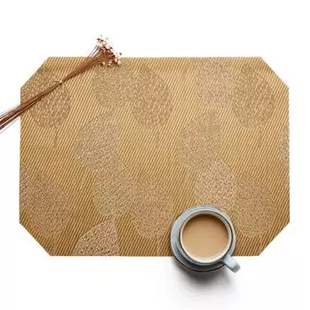 Pack of 4pcs Table Placemats PVC Table Mats Heat Insulated Pad Dinner Table Decor Japanese Style Mats 40x30cm красный