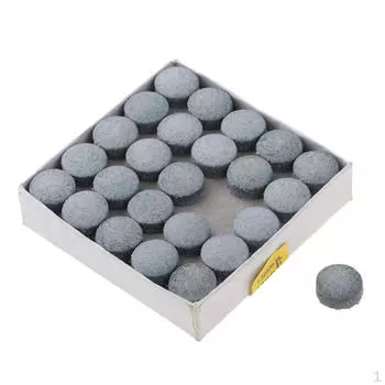 Упаковка из 50 шт. / Коробка Кожаный наконечник для кия для снукера, сменная головка для бильярдной комнаты