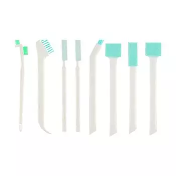 Pack of 8 Cleaning Brush with Long Handle Plastic Scrubber Beverage Milk Bottle Glass Tube Brushes Household for Oven Straws