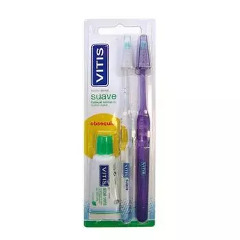 Pack Vitis Soft Toothbrush 2U Vitis Toothpaste 15ml Free