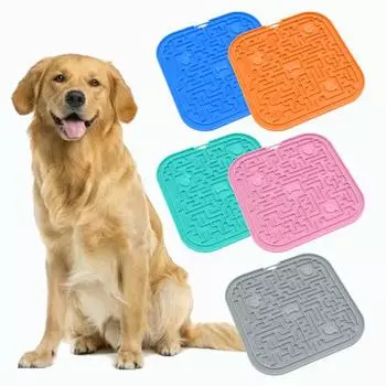 Pad Легкая очистка Мягкий и гибкий стабильный противозадирный коврик для медленной еды розовый