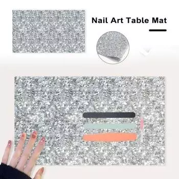 Pad Мягкая противоскользящая подушка для рук Удобно портативная подушка для дизайна ногтей для маникюрного стола серебро белый