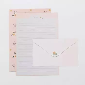 Пэд Подарочный Конверт Мультяшный Красивый Цветок Письменная Бумага Конверт Канцелярская Бумага Бумага для Письма Floral