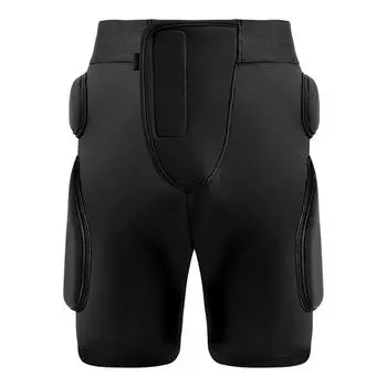 Padded Skating Pants 3D Protective 3 Layer Breathable Impact Resistant Tailbone Pad Shorts for Ski S L