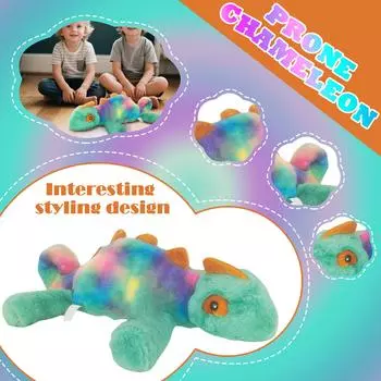 Paddy 45 см - хамелеоны плюшевые игрушки искусственная ящерица кукла мультяшная кукла подушка автомобиль куклы мальчики и девочки подарки на день рождения подарки в очереди One Size