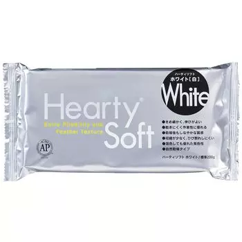 Padico Hearty Soft Clay, белая, легкая глина, высыхающая на воздухе, 180 г (6,3 унции) | Тонкая и гибкая текстура, идеально подходящая для цветов, сладостей и декора, миниатюрной еды