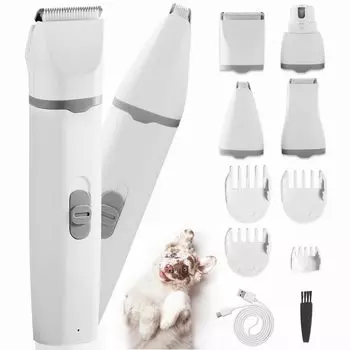 Paerduo многофункциональный 4в1 Pet 2 Speed Cat Low способен резать подошвы задней части всего USB Pet Grooming для коммерческого использования Подходит для животных