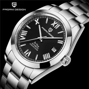 PAGANI DESIGN автоматические механические мужские наручные часы спортивные с сапфировым стеклом лучший бренд класса люкс в стиле милитари из нержавеющей стали мужские часы