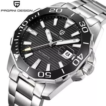 PAGANI DESIGN лучший бренд автоматические механические мужские часы модные повседневные часы из натуральной кожи Tourbillon Moon Phase кожаные