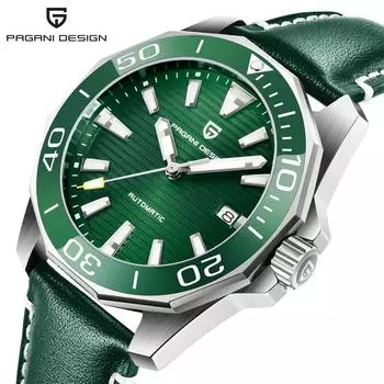 PAGANI DESIGN мужские автоматические механические часы классические ретро часы GMT из нержавеющей стали 200 м водонепроницаемые часы