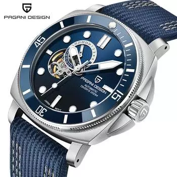 Pagani Design Мужские часы Автоматические механические часы Светящиеся водонепроницаемые часы из нержавеющей стали