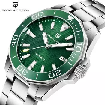 PAGANI Design Новые мужские автоматические механические часы GMT часы 42 мм с сапфировым стеклом из нержавеющей стали водонепроницаемые часы Reloj Hombre