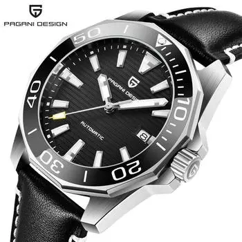 PAGANI Design Новые мужские автоматические механические часы GMT часы 42 мм с сапфировым стеклом из нержавеющей стали водонепроницаемые часы