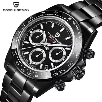 PAGANI Дизайн Часы Мужские Лучший Бренд Роскошные Часы Повседневная Фаза Мужские Часы Спортивные Водонепроницаемые Кварцевый Хронограф