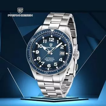 PAGANI Мужские часы Роскошные часы Полностью стальные автоматические механические часы Мужские модные водонепроницаемые наручные часы