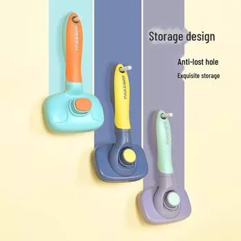 Paikewei T10 Самоочищающаяся расческа для домашних животных: Распутывает, массирует и удаляет шерсть одной кнопкой, можно стирать для кошек. Max size