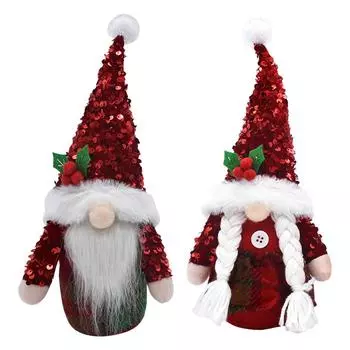 Pailletten, Plsch, niedliche Puppe, Desktop-Verzierungen, Gesichtslose Gnome, W Beard for men