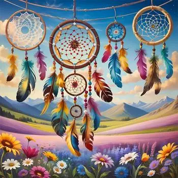 Paint By Numbers Kit On Canvas DIY Oil Art Dream Catcher Picture Decor40x40cm A164