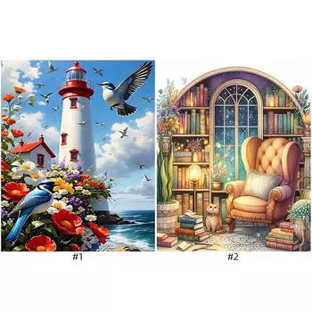 Paint By Numbers Kit On Canvas DIY Oil Art View Picture Home Wall Decor40x50cm A114