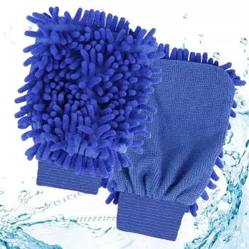 Paint Cleaner Microfiber Chenille Car Styling Moto Wash Vehicle Auto Cleaning Mitt Glove Equipment Detailing Cloths Home Duster Random Color