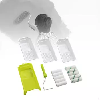 Paint Roller with Frame, Tray, Liners Home Sleeve Covers