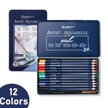 Painting 12/24/36 Colors Pencil Set Professional Water Soluble Sketching Pencils Artist 12 Colors