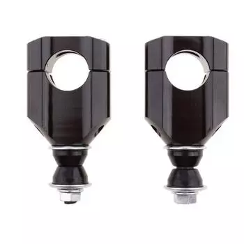 Pair 1 1/8 28mm Universal CNC Motorcycle Handlebar Mount Riser Clamp Aluminium