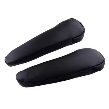 Pair Black Front Seat Armrest Cover Leather Synthetic For Toyota Sienna 11-18