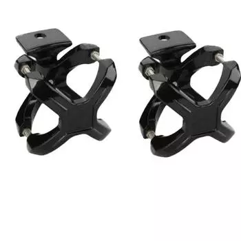 Pair Black X Quincunx Bracket Headlamp Bracket For Jeep Off-Road Vehicles