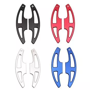 Pair Car Steering Wheel Paddle Extension Shifter Replacement Aluminum Alloy For BMW 3 Series E90 E92 E93 M3 E70 E71 X5M X6M M6 чёрный