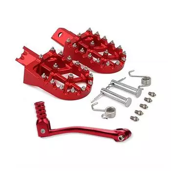 Pair Foot Pegs+Folding Gear Shifter Lever For CRF50 XR50 PW50 PW80 KLX110 TTR50