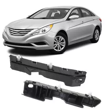 Pair Front Left & Right Side Bumper Bracket Support For Hyundai Sonata 2011-2014